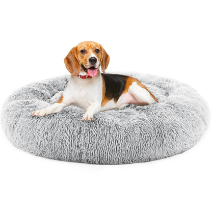Fluffy Plush Faux Fur Cat Bed