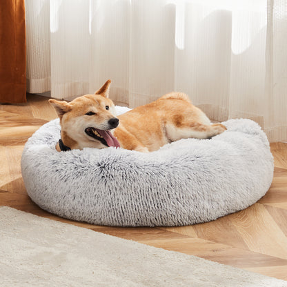 Fluffy Plush Faux Fur Cat Bed