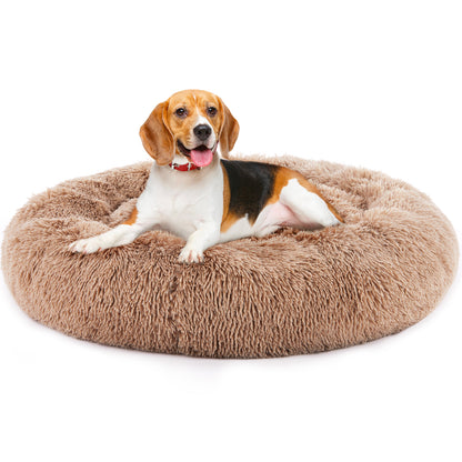 Fluffy Plush Faux Fur Cat Bed