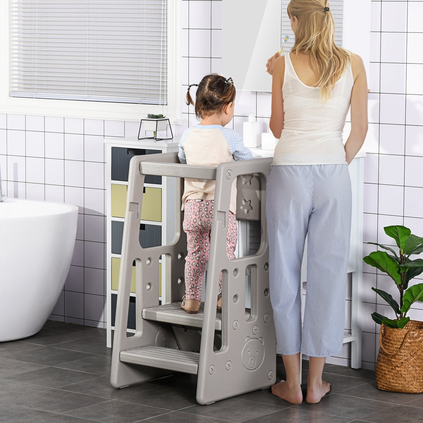 Toddler Tower with Adjustable Height